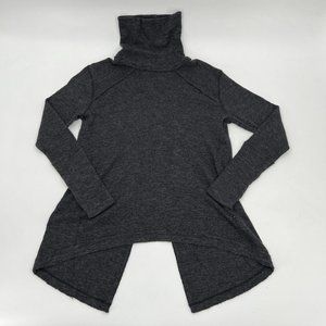 We The Free Sweater Womens Extra Small Gray Long Sleeve Turtle Nec